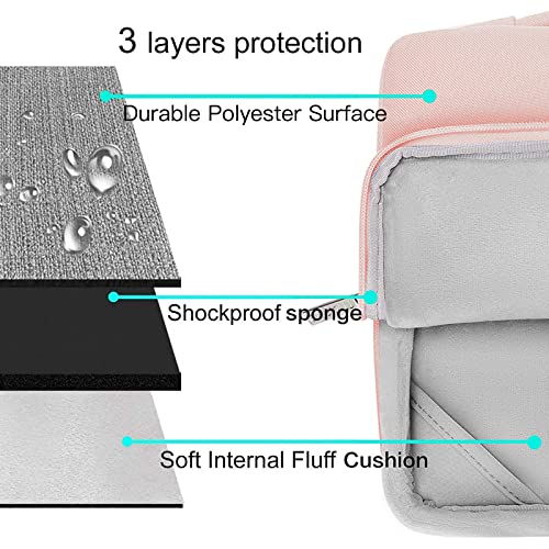MOSISO Compatible with MacBook Air 13 inch Case M5 2026 M4 2025 M3 M2 2024-2022 A3449 A3240 A3113 A2681,Hard Shell&Sleeve Bag&Keyboard Skin&Webcam Cover&ScreenFilm for MacBook Air 13.6, Chalk Pink - color: Chalk Pink