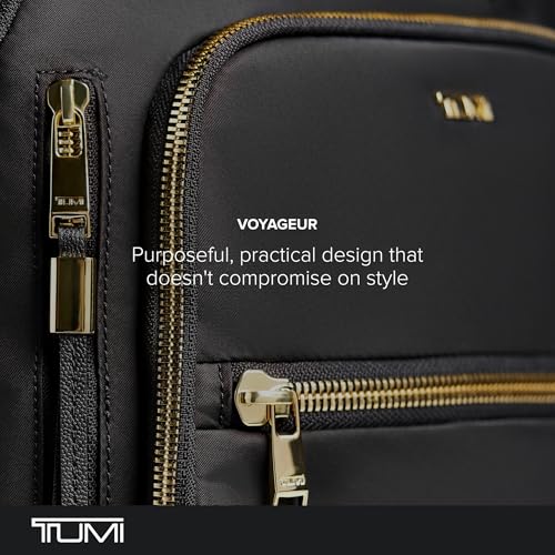 TUMI - Voyageur Leger 4 Wheeled Luggage - Women's Lightweight and Spacious, Sleek Silhouette, Durable Premium Suitcase - 26" Medium Dual Access Expandable Checked, Black with Gunmetal Hardware - color: BLACK/GUNMETAL, style: 26" Short Trip Expandable Pack
