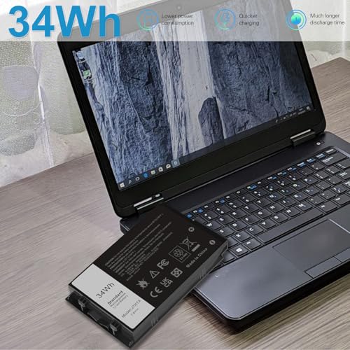 J7HTX 7XNTR Laptop Battery Replacement for Dell Latitude 7202 7212 7220 Rugged Extreme Tablet T03H T03H002 T03H T03H003 Series 02JT7D 2JT7D J82G5 FH8RW 0FH8RW DRPTJ VW5Y4 451-BBOR 451-BCCO 451-BCDH - size: 4.09*2.48*0.59inch