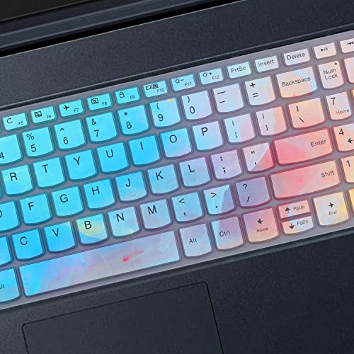MUBUY Keyboard Cover for Lenovo IdeaPad 3 15 15.6 17.3 |Lenovo Yoga C740 C940 15.6 |Lenovo Ideapad 320 330 330s 340s 520 S540 720s 130 S145 L340 S340 V330 V130 |ThinkBook 15-Colorful - color: Colorful