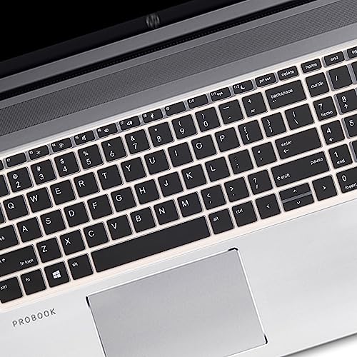 Keyboard Cover for 15.6" HP ProBook 450(G5/G6/G7) 455(G5/G6/G7) 650 G4 G5|17.3" HP ProBook 470 G5 (Not Fit ProBook 450/455 G8 G4 G3 G2 G1, ProBook 650 G8 G3 G2 G1)-Black - size: 15.6 Inch