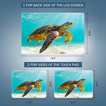 12.1 13 13.3 14 15 15.4 15.6 Inches Personalized Laptop Skin Sticker Universal Netbook Skin Sticker Reusable Notebook PC Art Protector Cover by AORTDE(Sea Turtle) - color: Sea Turtle