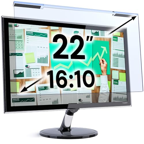 Blue Light Screen Protector for 22 Inch Computer Monitor and Laptop – Anti-UV Blue Light Blocking Film for Desktop PC, Eye Protection Filter, 19.2" x 12.4", 1 Pack - color: Blue Screen for Monitor, size: [1 Pack] Acrylic 22'' DIAGONAL (16:10)