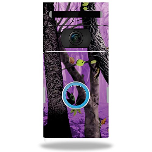 MightySkins Skin Compatible with Ring Doorbell 2 - Purple Tree Camo | Protective, Durable, and Unique Vinyl Decal wrap Cover | Easy to Apply, Remove, and Change Styles | Made in The USA - color: Purple Tree Camo