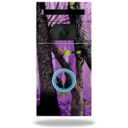 MightySkins Skin Compatible with Ring Doorbell 2 - Purple Tree Camo | Protective, Durable, and Unique Vinyl Decal wrap Cover | Easy to Apply, Remove, and Change Styles | Made in The USA - color: Purple Tree Camo