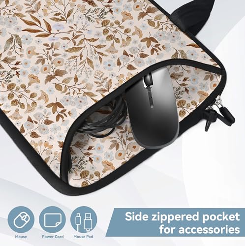 17 inch Laptop Shoulder Bag Carrying Case with Handle Fits 15.6/16/17/17.3/17.4 inch Laptop Notebook (Sicilian Flowers, 16-17.3 inch) - color: Sicilian Flowers