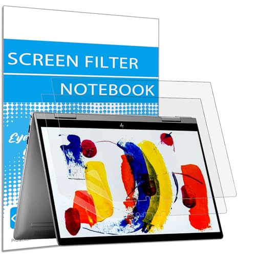 i-Tensodo 2 Pack Anti Glare Screen Protector for 14 inch HP Envy x360 14-FAxxxx / 14-FCxxxx 2-in-1 Convertible Laptop, Eye Protection Anti Glare Filter - color: Anti Glare