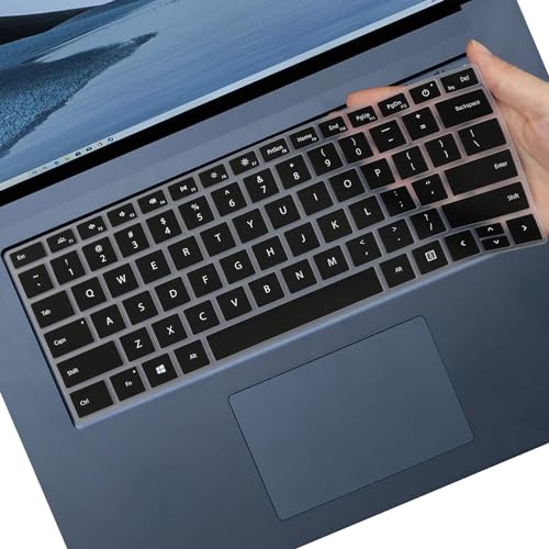 Keyboard Cover for Microsoft Surface Laptop 6/ Surface Laptop 5/Surface Laptop 4 13.5" 15" Laptop, Surface Laptop Studio 2 (2023), Surface Laptop Studio 14.4" Keyboard Protective Skin-Black - color: Black