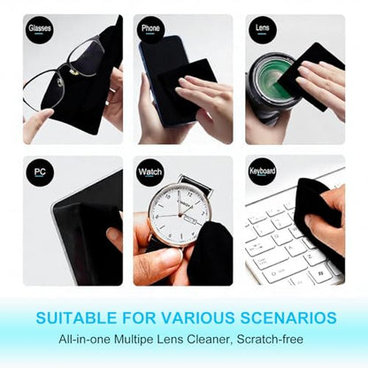 MUBUY-GOL 3 Pack Microfiber Liner Cleaning Cloth 13" with Screen Keyboard Imprint Protection, Laptop Keyboard Protector Compatible with MacBook Neo13/Pro13 /Air 13" and MacBook Pro 14"-Black - color: Black（3 Pack）, size: 11.4" x 7.7"