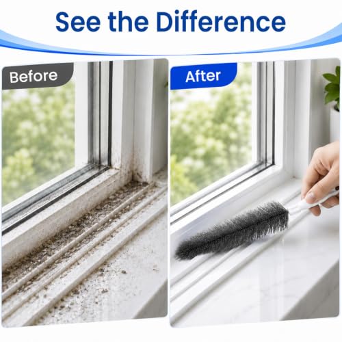 Fan Cleaning Brush, Bendable Dust Remover for AC Vent Grilles, Window Tracks, Keyboards and Narrow Spaces (3)