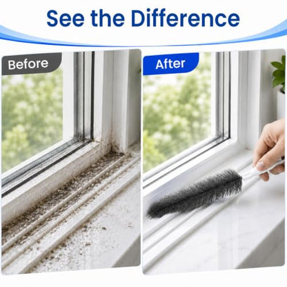 Fan Cleaning Brush, Bendable Dust Remover for AC Vent Grilles, Window Tracks, Keyboards and Narrow Spaces (3)