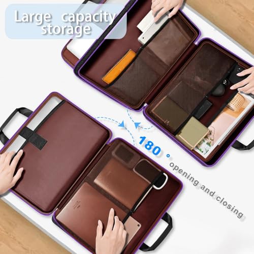Slim Expandable Laptop Case 15.6 Inch Sleeve Upgraded Protective Durable Recycled Carrying Case Compatible with MacBook 15" & 16" and Most 15" 15.6" 16" Notebook,BK01PU01 - color: Bk01pu01, size: 15.6"