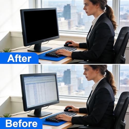 [2-Pack] Privacy Screen For Computer Monitor, 19-Inch 5:4 Aspect Ratio; Anti Spy/Bule Light/Glare And Eye Protection, 2 Install Ways Removable For Office, Airport, Cafe And Other Public Area; Diagonal 19 Inches, Width 14.84 Inches, Height 11.87 Inches - c