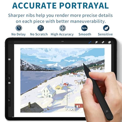 Surface Slim Pen 2 Matte - Bluetooth 5.0 Connectivity - 4,096 Points of Pressure Sensitivity - with Slim Pen 3 Tips and Pencil Holder