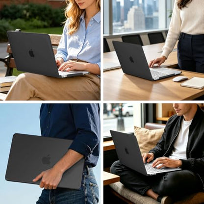 MOSISO Compatible with MacBook Neo Case 13 inch 2026 A3404 A18 Pro Chip | Scratch-Resistant Ultra-thin Protective Hard Shell Case Cover, Black - color: Black