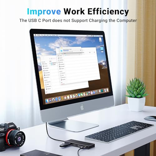 UGREEN USB C Hub, 4-in-1 USB 3.2 Adapter, 2 xUSB-C & 2xUSB-A, Aluminum | 10Gbps 4 Ports Splitter Extender for MacBook Pro/Air, iPad Pro, iPhone 17, Galaxy S26, Surface, PC, Laptops and More