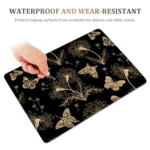 ArtSo Laptop Skin Sticker Decal,16.5 17 17.3inch Laptop Netbook PC Notebook Universal Vinyl Reusable Skin Sticker Cover Personalized Art Case Protector, Golden Butterfly - color: Golden Butterfly