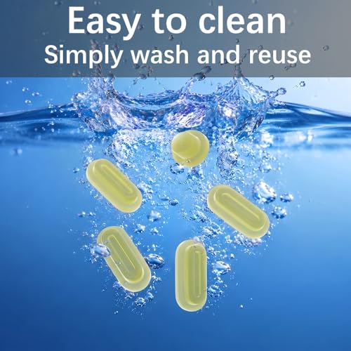 ProElife 5 Pcs Anti Dust Dirt Plug Cups Set for MacBook Neo, Citrus Clear | Durable & Reusable Silicone Laptop Accessories, Custom Fit Design, Easy to Clean Non-Slip Stuff for Macbook USB-C & Headphone - color: Citrus Clear