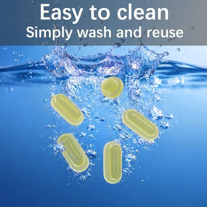 ProElife 5 Pcs Anti Dust Dirt Plug Cups Set for MacBook Neo, Citrus Clear | Durable & Reusable Silicone Laptop Accessories, Custom Fit Design, Easy to Clean Non-Slip Stuff for Macbook USB-C & Headphone - color: Citrus Clear