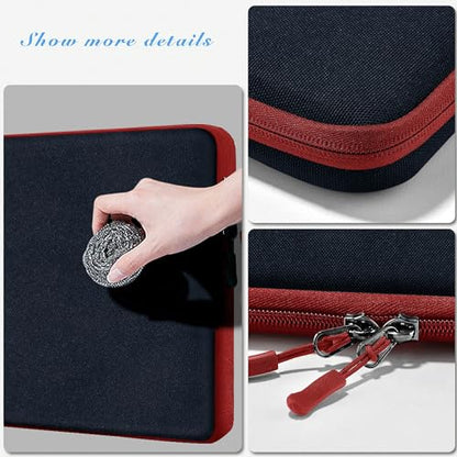 Hseok Laptop Case 13 Inch Sleeve Compatible with MacBook Neo 13, MacBook Air Pro 13 M5/M4/M3/M2/M1, iPad Pro Air 12.9" 13", XPS 13, Protective Computer Bag with Side Pocket & Dual Zippers,B02K02 - color: B02K02, size: 13"