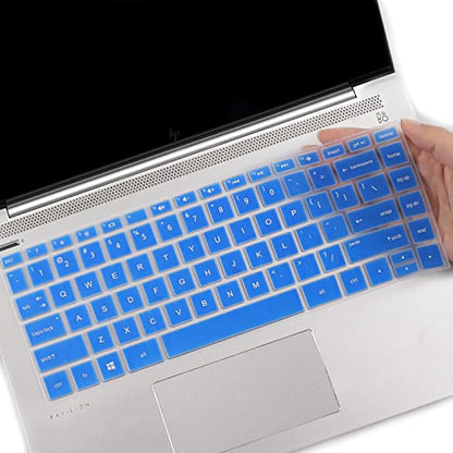 Keyboard Cover for HP Laptop 14/HP Pavilion 14-dq 14-cf/fq 14t-dq300/dq200 14-dq1039wm 14-dq0057nr 14-dq2053cl 14-dq5043cl 14-dq0052dx 14-dq1059wm 14-dq1035cl 14-dq2078wm dq0011dx dq0055dx dq0002dx - color: Blue