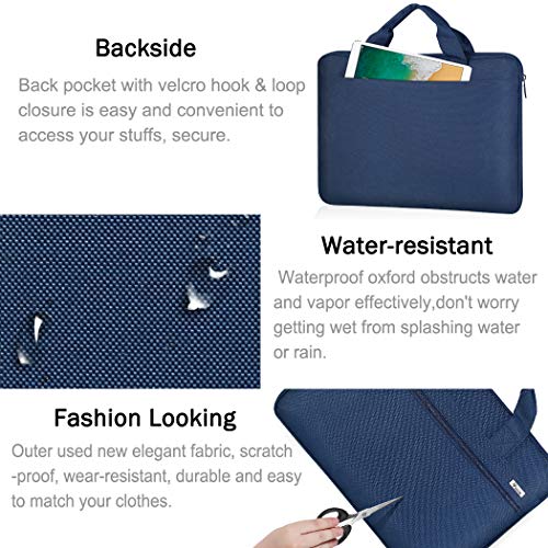 Voova Laptop Bag 15.6 Inch, 360° Protective Laptop Case Sleeve Compatible with MacBook Air 15 M2/M3/M4, MacBook Pro 15/16, 15-16” Lenovo Dell Hp, Waterproof Computer Bag Slim Briefcase, Blue - color: Blue, size: 14-15.6 inch