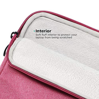 NIDOO 16 inch Laptop Sleeve Carrying Case Computer Protective Cover for 16" ThinkPad E16 Gen 2 / L16 Gen 6/ Z16/ ThinkBook 16 Gen 7 8/15 inch MacBook Air M5 M4/ Dell 16 Plus/HP ASUS Acer - color: Red, size: 15-16 Inch / Macbook Pro 15 16