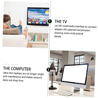 Angoily 4-Port USB 2.0 Hub Splitter Adapter for Laptops and Desktops Ultra-Thin Design High-Speed Data Transfer Compatible Multiple Devices