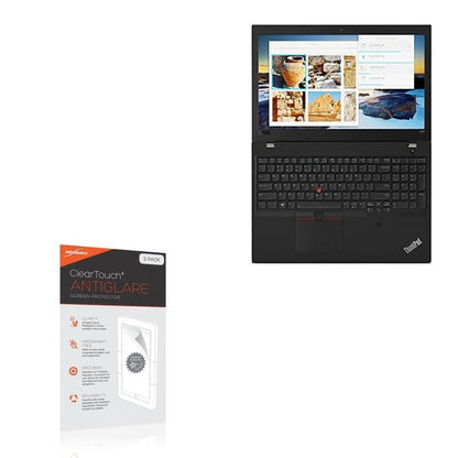 BoxWave Screen Protector Compatible with Lenovo ThinkPad L580 (15.6 in) - ClearTouch Anti-Glare (2-Pack), Anti-Fingerprint Matte Film Skin