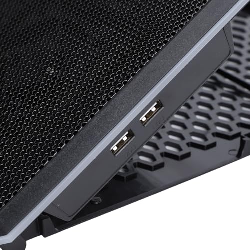 Gaming Laptop Cooling Pad with 14 Fans, Height Stand for 12-19 Inch Laptops, RGB Lights Cooler with 2 USB Ports, Quiet Cooling Fan for Gaming Notebook Computer, 8 (14 Fans)