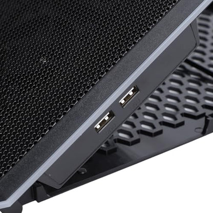 Gaming Laptop Cooling Pad with 14 Fans, Height Stand for 12-19 Inch Laptops, RGB Lights Cooler with 2 USB Ports, Quiet Cooling Fan for Gaming Notebook Computer, 8 (14 Fans)