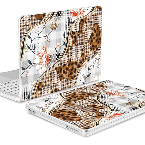 Tuiklol for 2026 MacBook Neo 13 Inch A18 Pro Chip Case, (Model A3404) Anti-Scratch Anti-Drop Slim Hard PC Shell Case with Shockproof Protective MacBook Neo Laptop Cover, Leopard Flower - color: Leopard flower