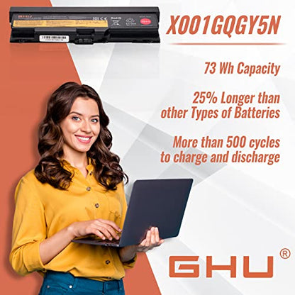 GHU 70++ Battery 73Wh Replacement for Lenovo ThinkPad T410 T420 T430 T520 T530 W520, Compatible with 0A36303 45N1001 - style: 73 Wh (70++)