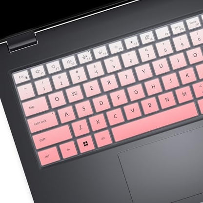 Keyboard Cover for Dell Pro 14 PC14250 PC14255, Dell Pro 14 Plus PB14250 PB14255 & Dell Pro Max 14 MC14250 14" (NOT FIT Dell Pro 14/Pro Max 14 Premium, Pro 3/5/7, Pro Education/Rugged/Essential 14) - color: Ombrepink