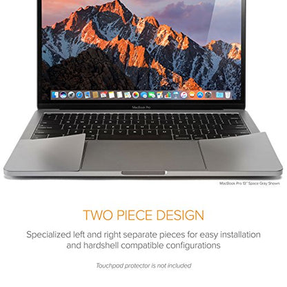UPPERCASE Premium Palm Rest Protector Skin Cover Set Compatible with 2020+ MacBook Pro 13", Silver