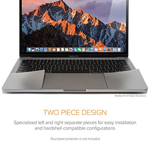 UPPERCASE Premium Palm Rest Protector Skin Cover Set Compatible with 2019-2020 MacBook Pro 16" Only, Silver