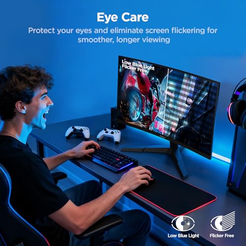 KOORUI 27 Inch Curved Gaming Monitor QHD 180Hz, 1ms 1500R VA Display | 2560×1440 Monitor, Adaptive Sync, 4000:1 Contrast, 90% DCI-P3, Eye Care, HDMI×2 and DP, VESA, FPS & Console Gaming - size: 27inch 180Hz/QHD/Curved
