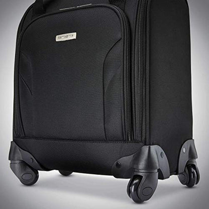 Samsonite Underseat Carry-On Spinner With USB Port, Jet Black, One Size - color: Jet Black