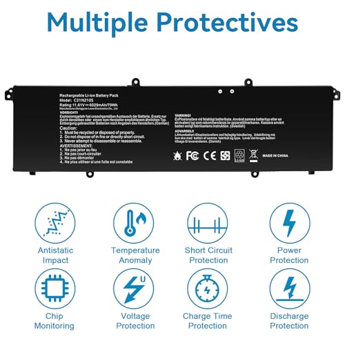 Futurebatt C31N2105 Laptop Battery Replacement for Asus Vivobook M3402QA K3402ZA M3402RA M5402RA K3502Z S5600F S4600F Series Notebook 0B200-04140000 S 14 OLED K3402ZA M3402QA TN3402QA S 15 K3502ZA - size: C31N2105