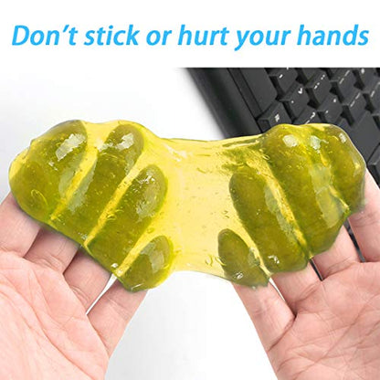 Moly Magnolia Cleaning Gel for Car, Universal Detailing Putty Gel Detail Tools Car Interior Cleaner, Removal Putty Cleaning Keyboard Cleaner for Car Vents, PC, Laptops, Cameras (Yellow) - color: Yellow