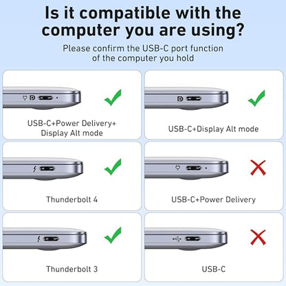 BENFEI USB C Hub 10-in-1 Docking Station, 4K@60Hz HDMI, Gigabit Ethernet, 100W PD, 5Gbps USB-C Data, 4X USB-A 3.0, 170MB/s SD/TF Card Reader for MacBook Pro/Air, iPad Pro, iMac, Galaxy S23, XPS 17