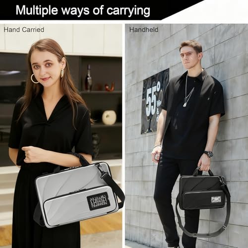 Laptop Case Hard Shell Bag,14.2-15.6 Inch, Laptop Sleeve Compatible with MacBook Air/Pro 13/Pro 14,HP Dell Acer, Laptop Travel Case,Computer Bag Carrier Protective with Shoulder Strap & Webcam Cover - size: 14.2-15.6 inch