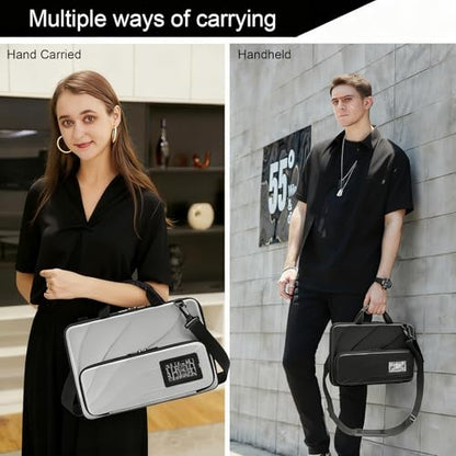 Laptop Case Hard Shell Bag,13-14 Inch, Laptop Sleeve Compatible with MacBook Air/Pro 13/Pro 14,HP Dell Acer, Laptop Travel Case,Computer Bag Carrier Protective with Shoulder Strap & Webcam Cover - size: 13-14 inch