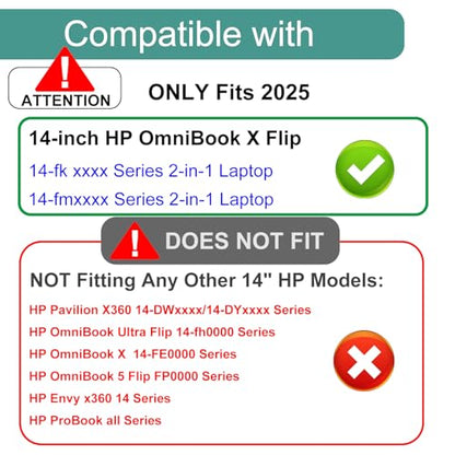 KEANBOLL 3 Pack Anti Glare (Matte) Screen Protector Designed for 2025 HP OmniBook X Flip x360 14" 2-in-1 Touchscreen Laptop (14-fm0047nr 14t-fm000 14-fk0047nr 14z-fk000)