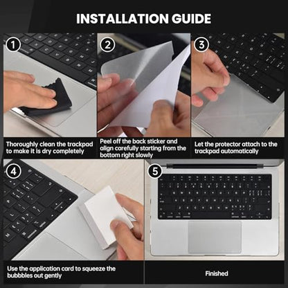 Palm Rest Cover Compatible with 2025 2024 MacBook Air 13" M4 M3 Chip A3240 A3113 Trackpad Protector Skin for Apple MacBook Air 13.6 Inch M4 M3 A3113 Touchpad Cover Trackpad Protector, Clear - size: 2024+ MacBook Air 13.6" M4 M3(Clear)