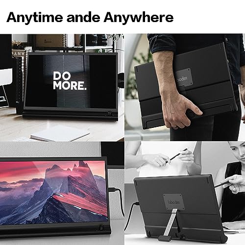 Portable Monitor with Bracket - 15.6inch FHD 1080P RGB IPS Travel Monitor Dull USB C Computer Monitor External Screen HDMI Gaming Monitor Laptop Second Screen External for PC Laptop