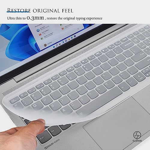 Universal Keyboard Cover Skin for 15.6" Laptop Notebook Keyboard, Dell HP Acer ASUS Lenovo MacBook Ultra Thin Waterproof Dustproof Keyboard Protector Skin(13.7" x 5.07") - Clear - size: 15-15.6 inch Universal Laptop Keyboard