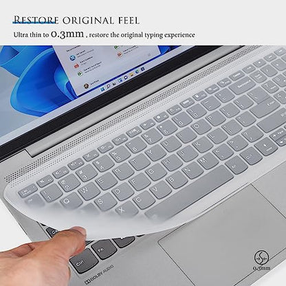 Universal Keyboard Cover Skin for 15.6" Laptop Notebook Keyboard, Dell HP Acer ASUS Lenovo MacBook Ultra Thin Waterproof Dustproof Keyboard Protector Skin(13.7" x 5.07") - Clear - size: 15-15.6 inch Universal Laptop Keyboard