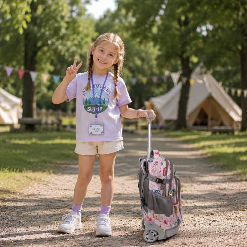Tilami Rolling Backpack for Kids 18 inch Boys and Girls Laptop Backpack,Dream - color: Dream