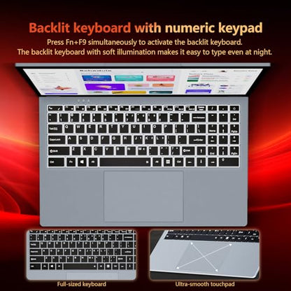 2 in 1 Laptop Computer, 15.6 Inch Convertible Laptop, 16GB DDR4 RAM 512GB SSD Touchscreen Laptop, AMD Ryzen R3 3200U, AMD Radeon, FHD 1920x1080, 360° Rotating Touch Screen, WiFi 5, Backlit Keyboard